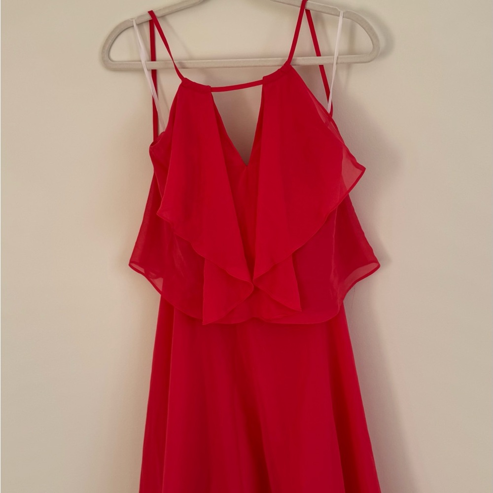 Chic Red Sleeveless Dress